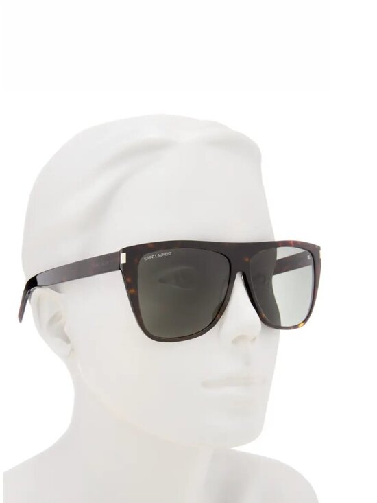 Saint Laurent SL 1 Slim 002 Sunglasses-Color: Havana/Grey, NWT and Case main image 5